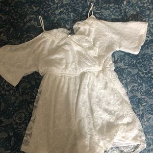 White lace romper